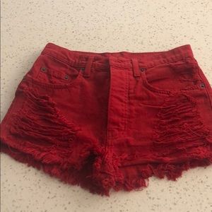 Red LF Shorts